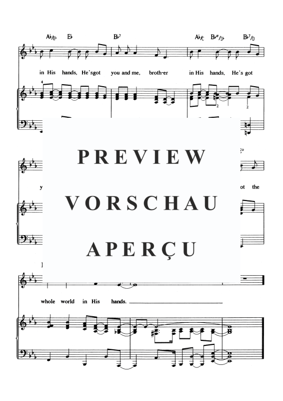 gallery: He´s Got the Whole World, , Voice and Piano