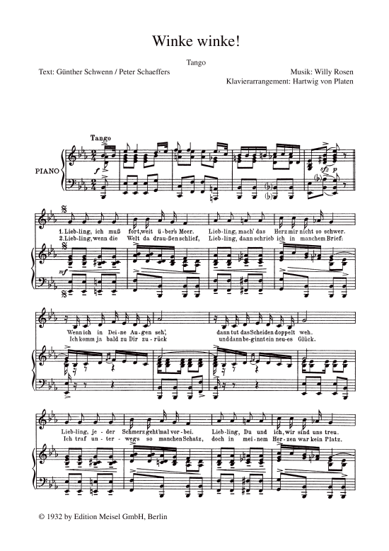 Produktbild zu: Winke winkeTango