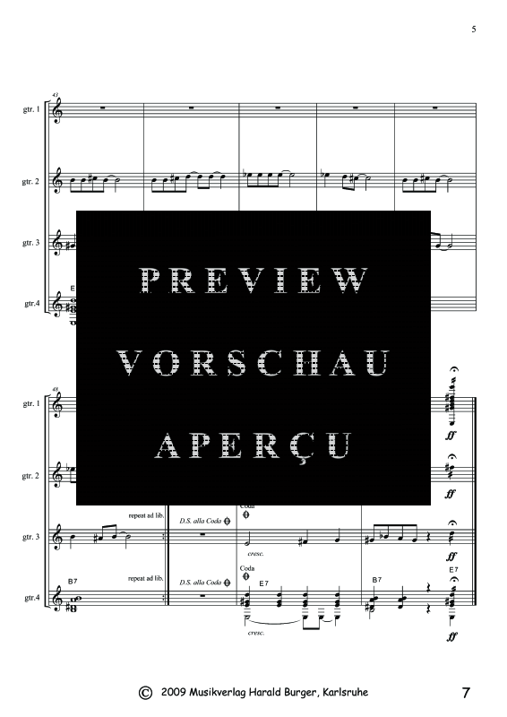 Produktgalerie: Seite 10 von 11 Barga Blues, , Quartett Gitarre