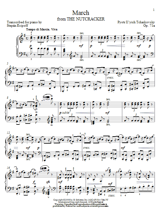 Product gallery: Page 1 of 1 March, Pyotr Il'yich Tchaikovsky