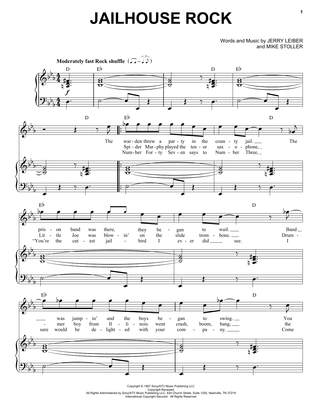 Produktgalerie: Seite 1 von 1 Jailhouse Rock, Elvis Presley, Gesang, Klavier