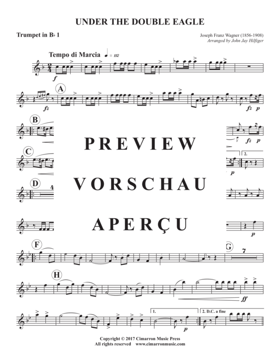 Produktgalerie: Seite 5 von 9 Under the Double Eagle , , (Blechbläserquartett)