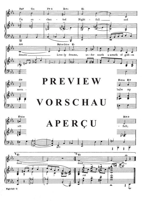 Produktgalerie: Seite 4 von 8 Nightfall , Soundtrack, Klavier und Gesang