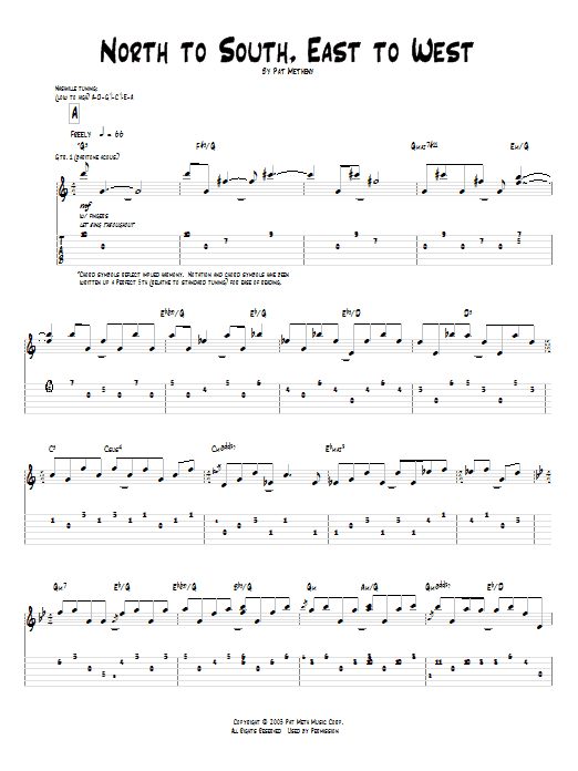 Product gallery: Page 1 of 1 North To South, East To West, Pat Metheny