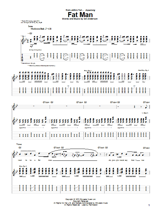 Produktgalerie: Seite 1 von 1 Fat Man, Jethro Tull, Gitarre