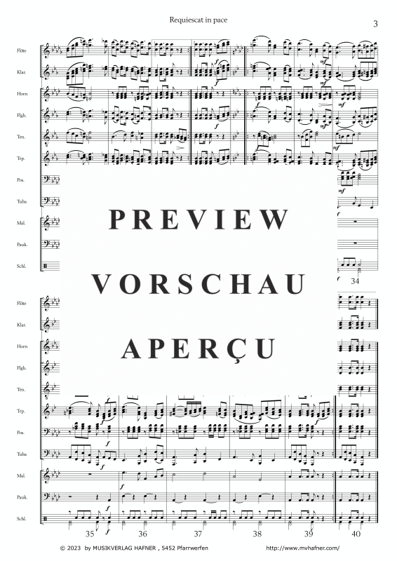 gallery: Requiescat in pace, , (large wind orchestra)