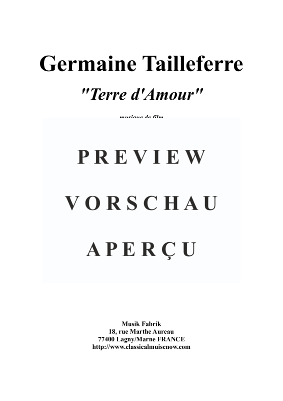 Produktgalerie: Seite 2 von 11 Terre d Amour, , Orchester