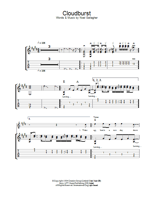 Produktgalerie: Seite 1 von 1 Cloudburst, Oasis, Gitarre