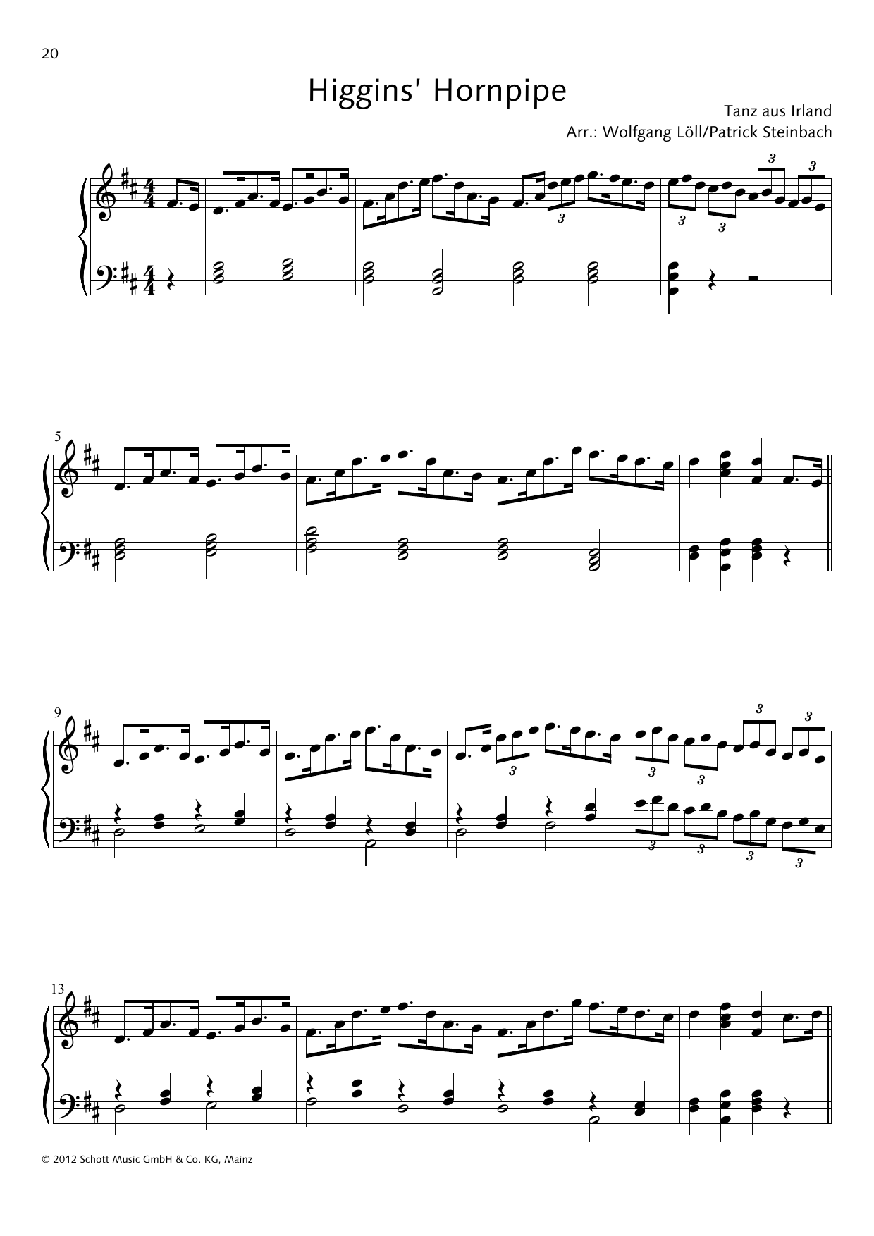 Product gallery: Page 1 of 1 Higgins' Hornpipe, Wolfgang Löll