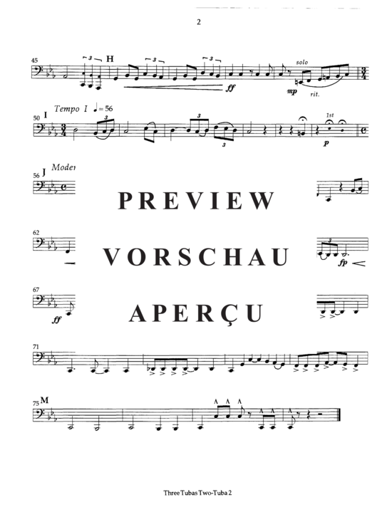 Produktgalerie: Seite 10 von 12 Three Tubas Two , , (Tuba Dett + opt. Tuba 3)