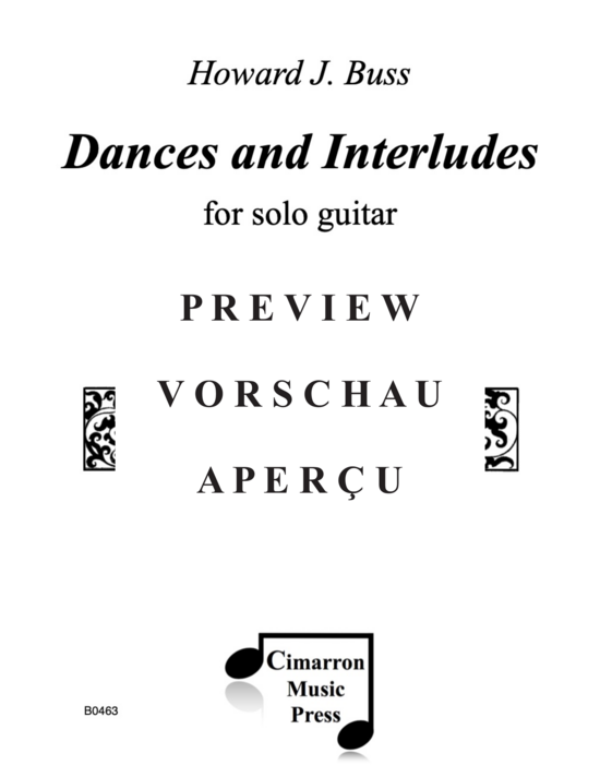 Product gallery: Page 2 of 12 Dances and Interludes , , (Gitarre Solo)