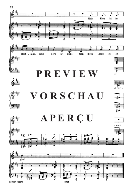 Product gallery: Page 4 of 4 Hochländers Abschied, Op.25 No.13, , Medium Voice and Piano