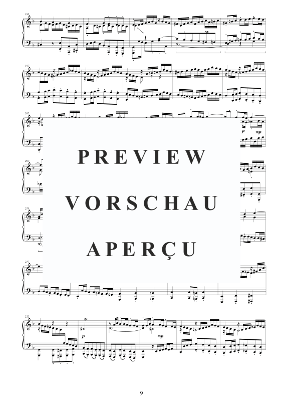 Produktgalerie: Seite 10 von 11 Fantasia und Fuge D-Moll BWV 903, , Klavier Solo
