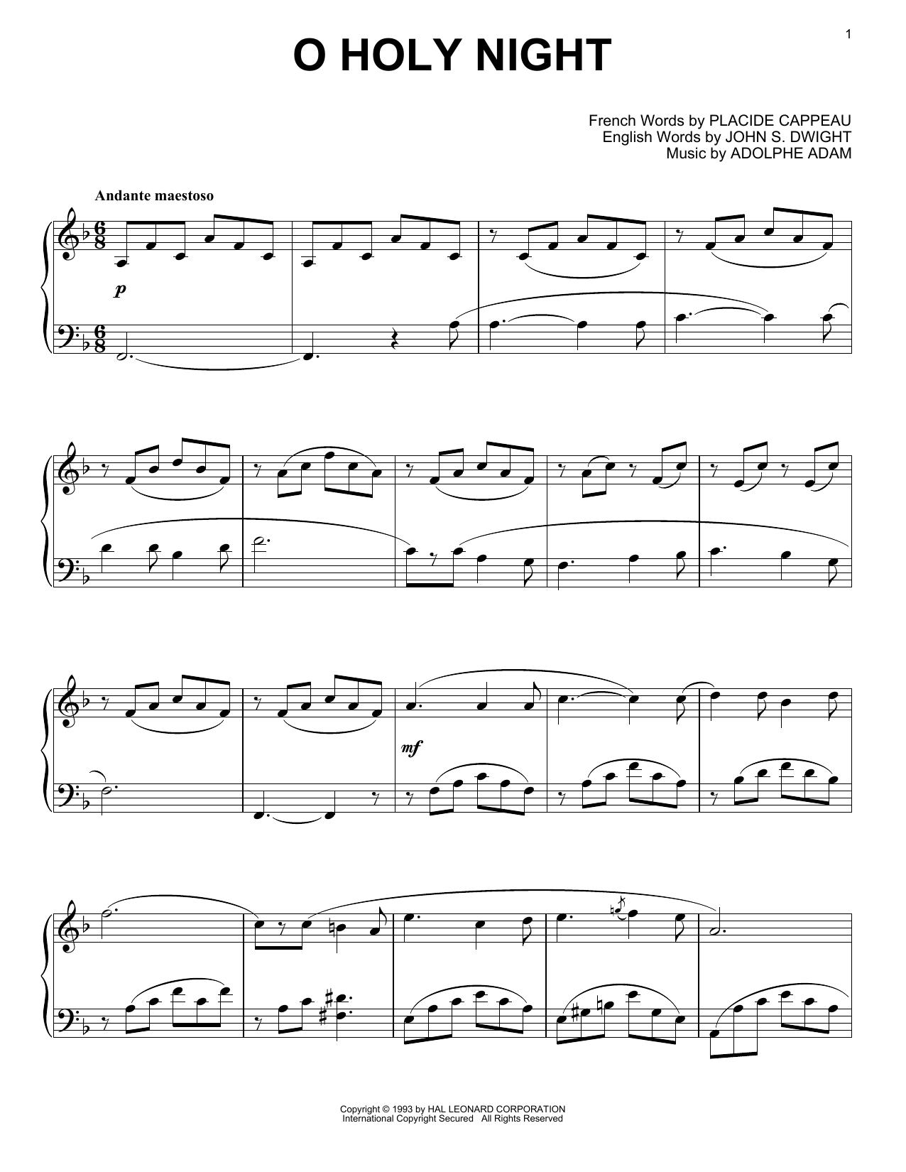 Product gallery: Page 1 of 1 O Holy Night, John S. Dwight