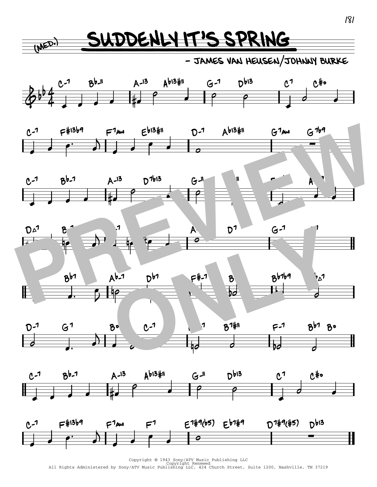 Produktbild zu: Suddenly It's Spring (arr. David Hazeltine)