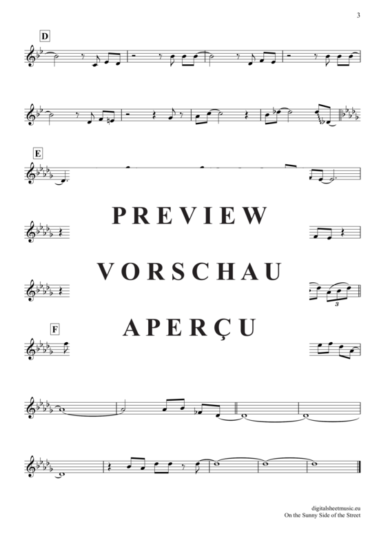 Produktgalerie: Seite 4 von 4 On The Sunny Side Of The Street , McHugh, Jim, (Oboe)