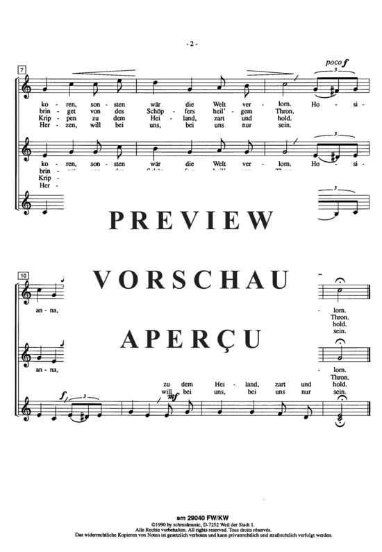 gallery: Höret, höret es frohlocken (Frauenchor, , 