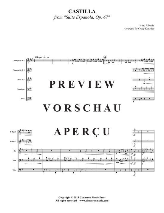Produktgalerie: Seite 2 von 15 Castilla , , (Blechbläser-Quintett)