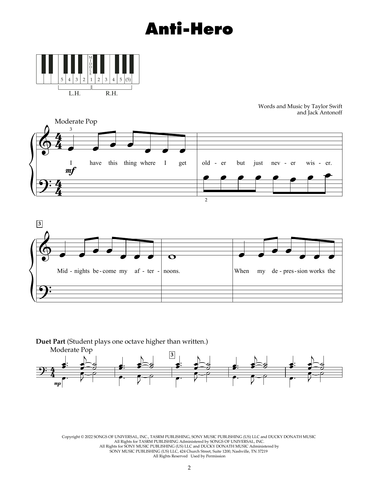 Product picture to:  Anti-Hero - Taylor Swift