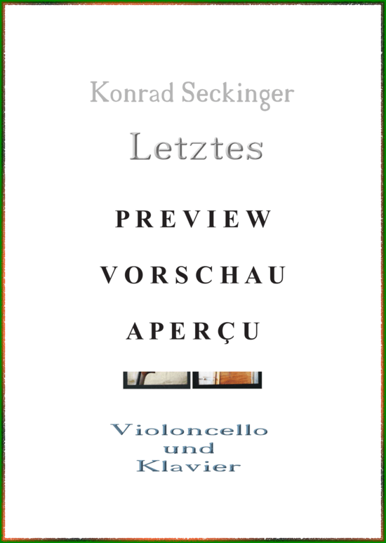 Product gallery: Page 2 of 13 Letztes Wiegenlied , , (Cello + Klavier)