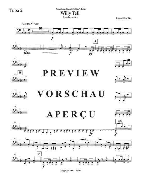 Product gallery: Page 13 of 14 Willy Tell , , (Tuba Quartett EETT)