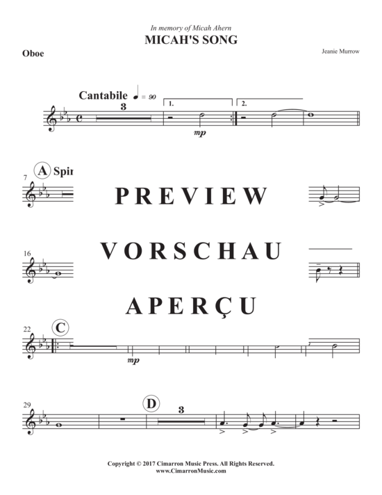 Produktgalerie: Seite 10 von 17 Micha´s Song , , (Holzbläserquintett)