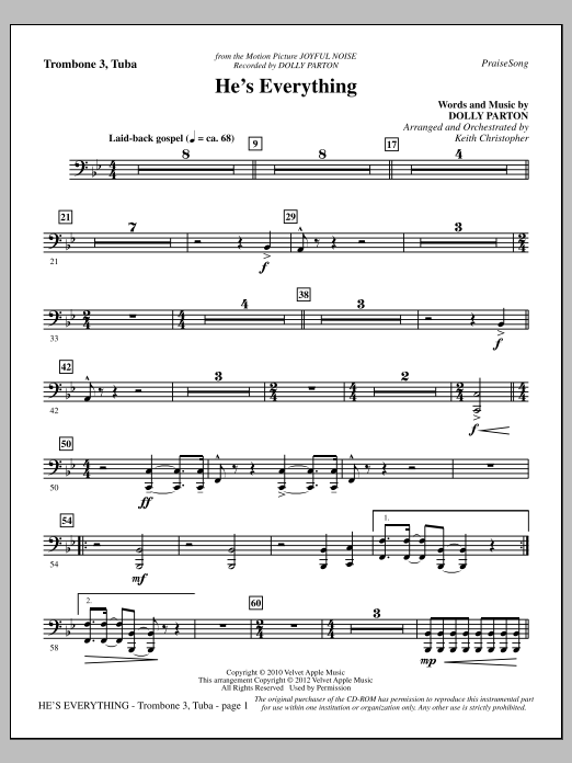 Produktbild zu: He's Everything - Trombone 3/Tuba