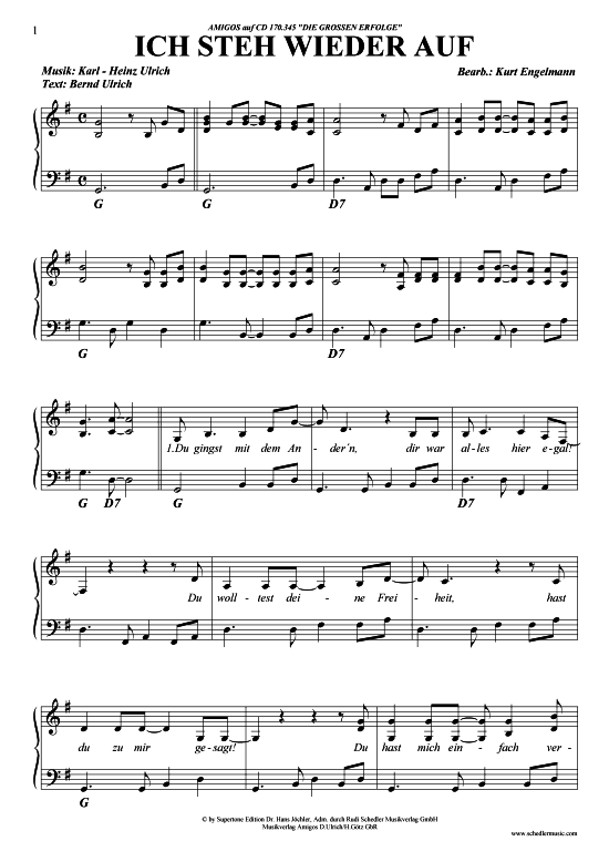 Produktbild zu: Ich steh wieder auf Amigos