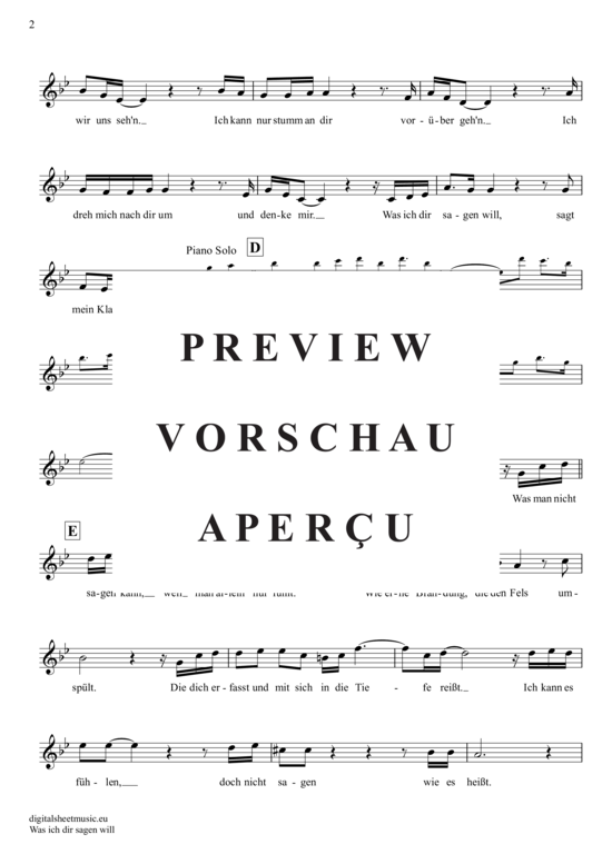 Product gallery: Page 3 of 4 Was Ich Dir Sagen Will , Jürgens, Udo, (violin)