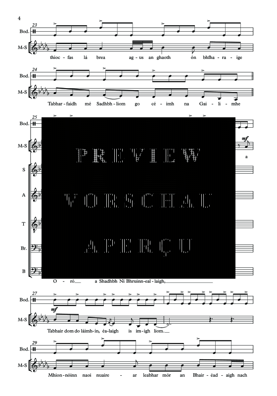 Produktgalerie: Seite 7 von 11 Sadhbh Ní Bhruinneallaigh, , Mezzo-Sopran Solo, Gemischter Chor und irische Trommel