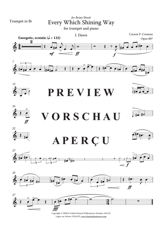 Produktgalerie: Seite 9 von 12 Every Which Shining Way , , (Trompete in Bb oder C + Klavier)