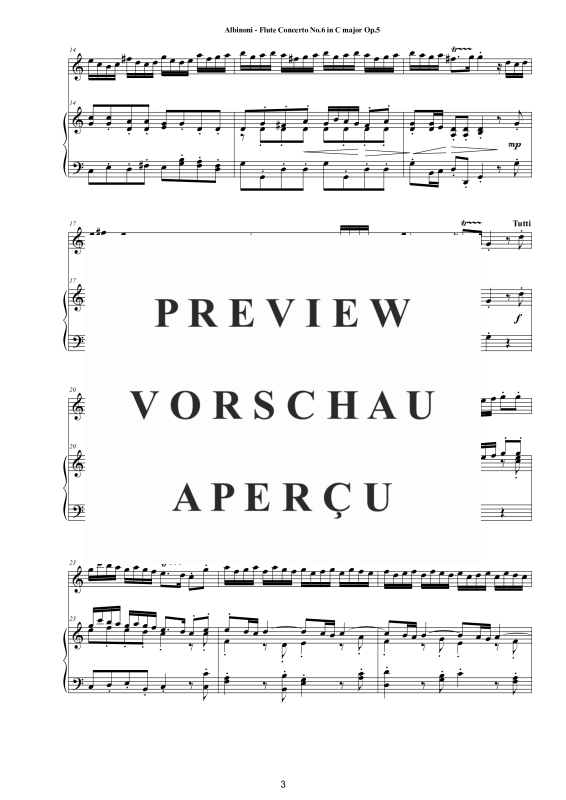 Product gallery: Page 4 of 11 Flute Concerto No.6 in C-Dur Op.5, , Flute and Piano/Harpsichord