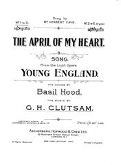 cover: The April Of My Heart, C. H. Clutsam, Gesang, Klavier