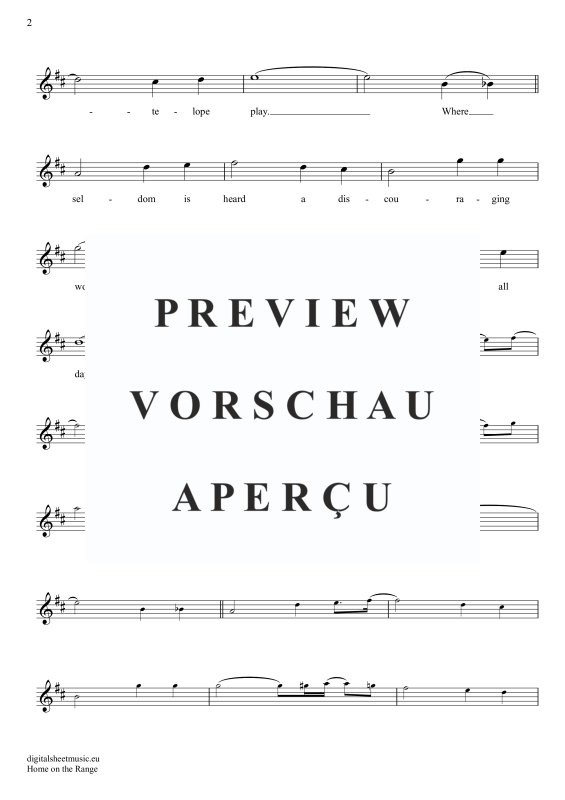 Product gallery: Page 3 of 4 Home On The Range, Folk Song, American, Alto Saxophone