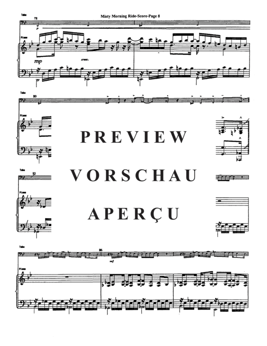 Produktgalerie: Seite 10 von 16 Misty Morning Ride , , (Tuba + Klavier)
