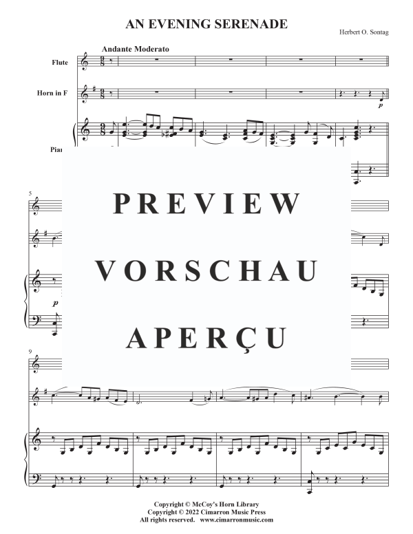 Product gallery: Page 3 of 11 An Evening Serenade, , Flute, French Horn and Piano