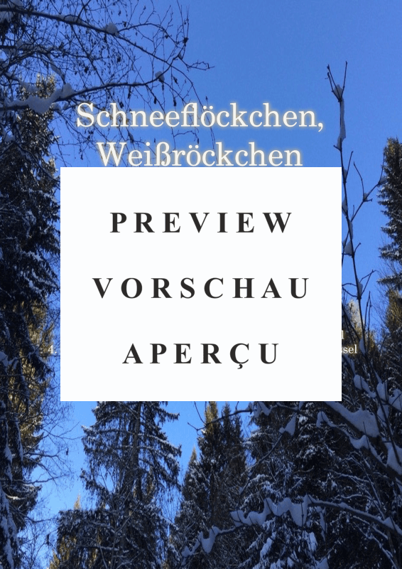 gallery: Schneeflöckchen,Weißröckchen, , Flexibles Quartett Stimmen in C, B, Es, F und C Bass