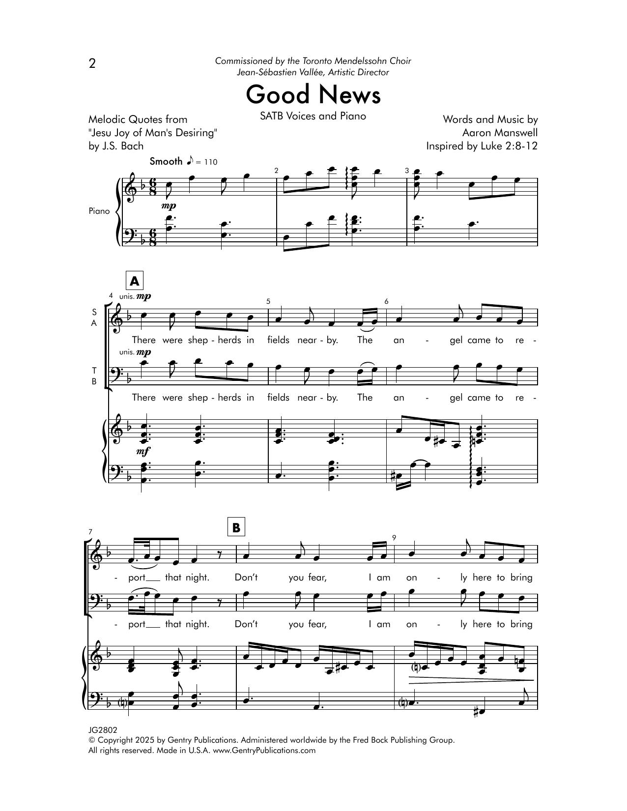 Produktgalerie: Seite 1 von 1 Good News, Aaron Manswell, Chor