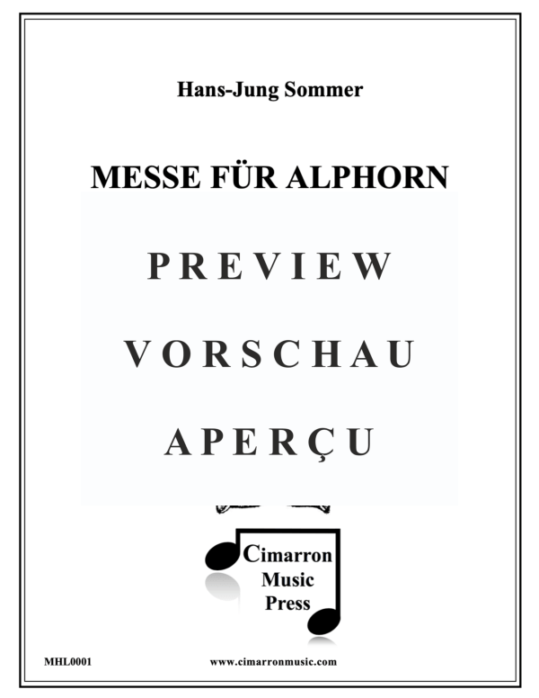 Product gallery: Page 2 of 11 Messe, , 1-2 Alphorns and Organ