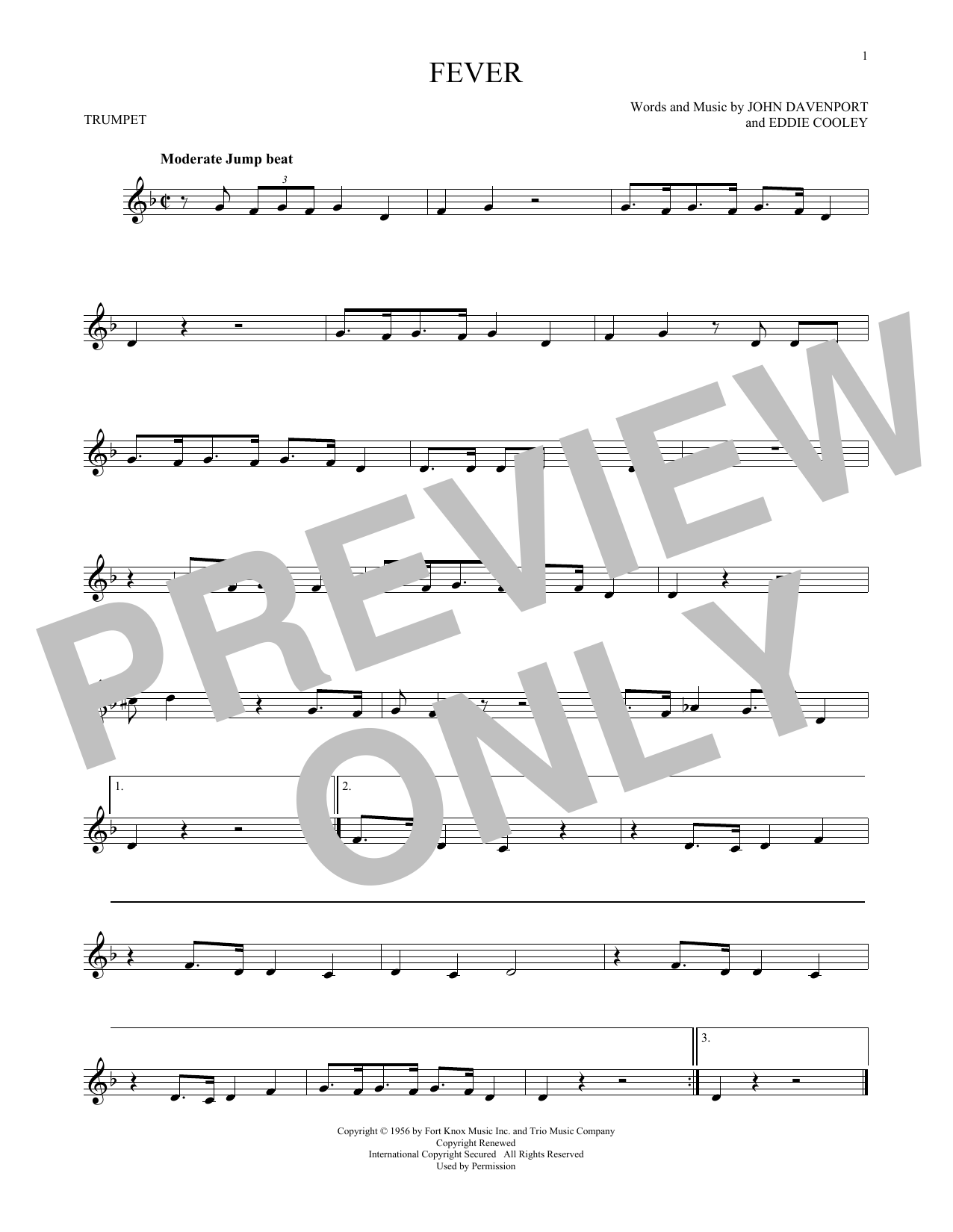 Produktgalerie: Seite 1 von 1 Fever, Eddie Cooley, Trompete