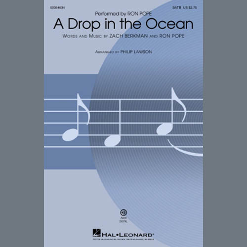 cover: A Drop In The Ocean (arr. Philip Lawson), Ron Pope, Chor