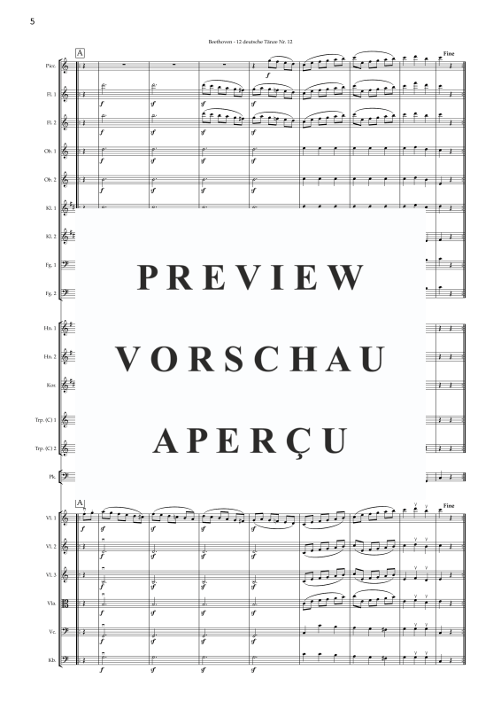 Produktgalerie: Seite 7 von 11 Deutscher Tanz Nr. 12, , Jugendkammerorchester