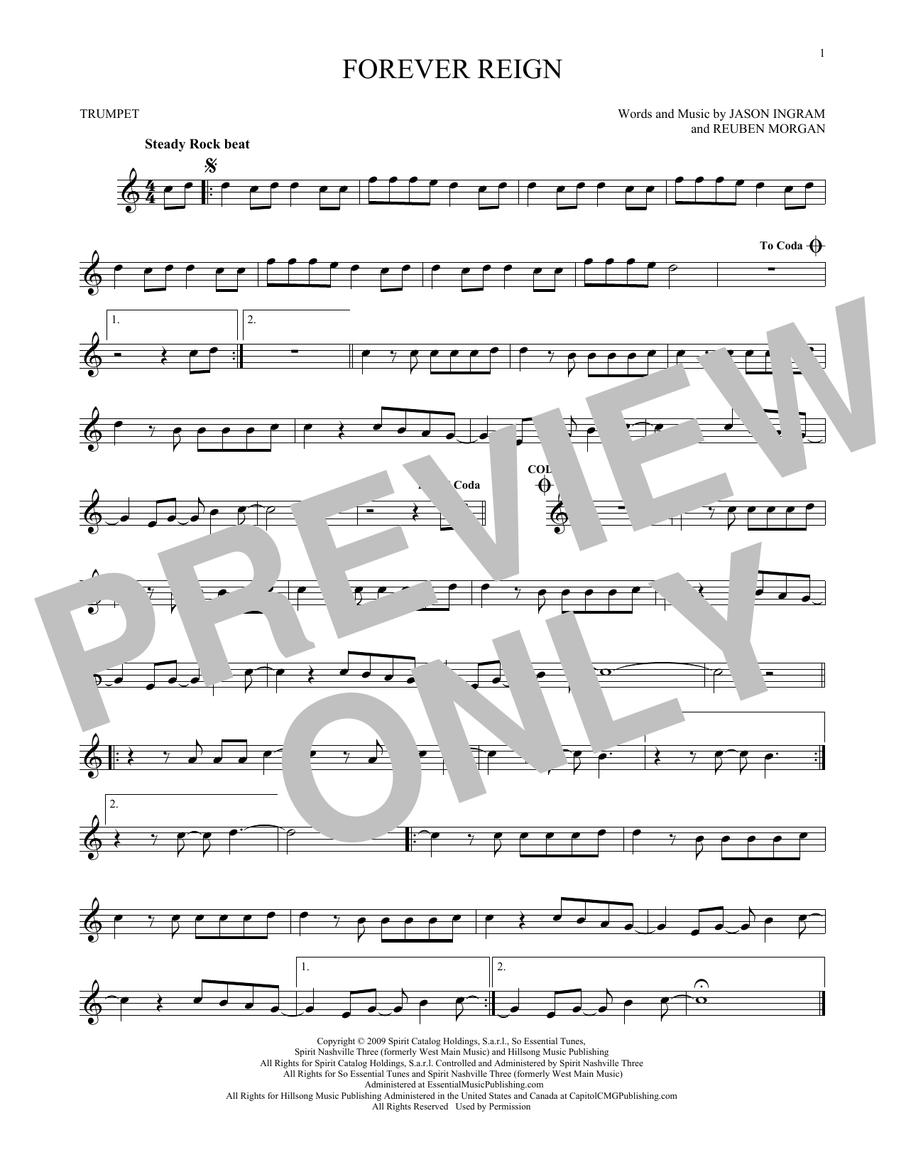 Produktgalerie: Seite 1 von 1 Forever Reign, Hillsong Worship, Trompete