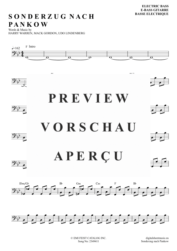 gallery: Sonderzug Nach Pankow, Lindenber, Udo, E-Bass