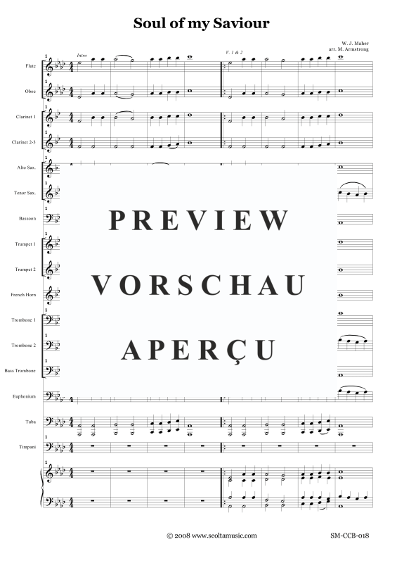Produktgalerie: Seite 6 von 11 Soul of my Saviour, , Gemischter Chor und Concertband