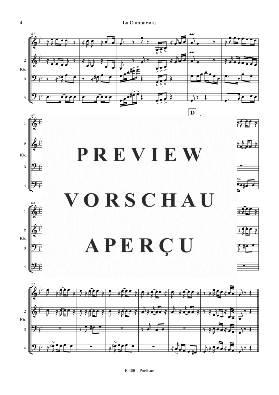 gallery: La Cumparsita, , Double Bass Quartet