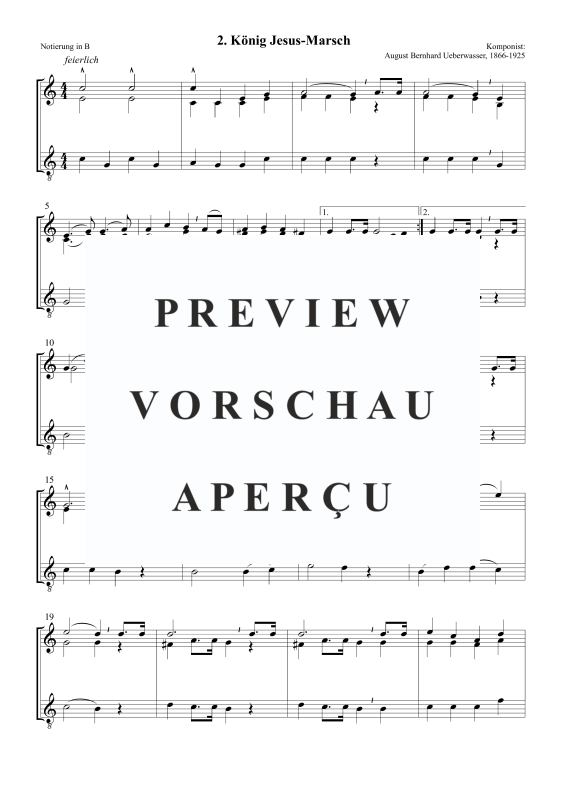 Produktgalerie: Seite 4 von 5 König Jesus-Marsch, , Posaunenchor