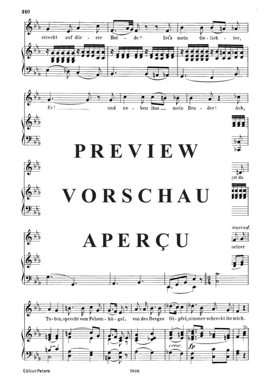 Product gallery: Page 5 of 6 Kolma's Klage D.217, , Low Voice and Piano