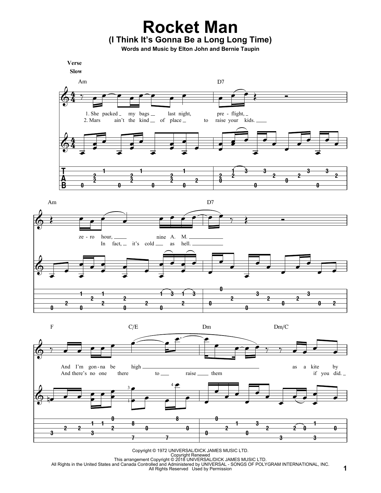 Produktbild zu: Rocket Man (I Think It's Gonna Be A Long Long Time)