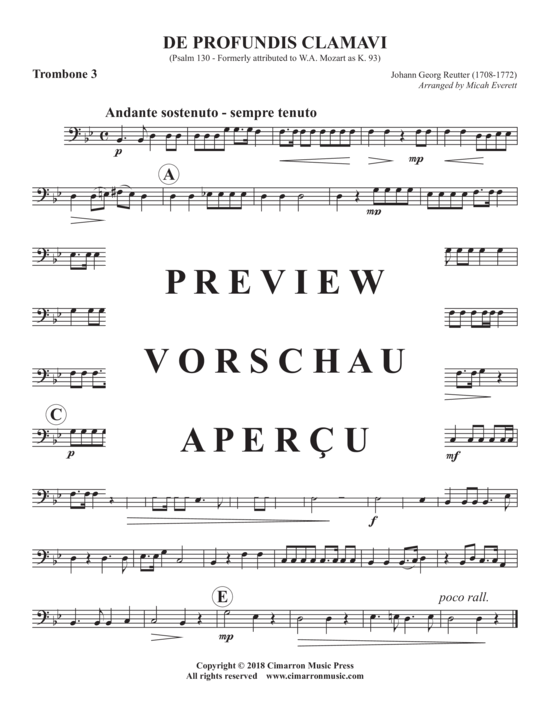 Product gallery: Page 8 of 9 De Profundis Clamavi , , (Trombone Quartet)